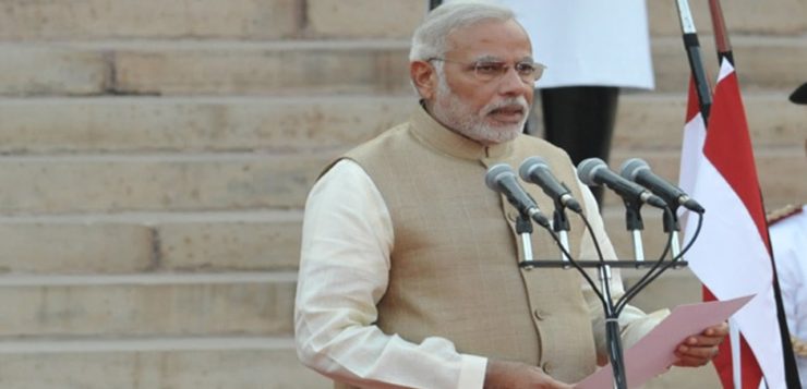 Naredra Modi Took Oath