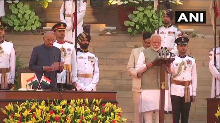 PM Modi Took Oath with 58 Ministers 