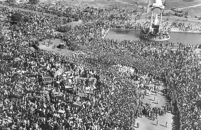 Gandhi's funeral procession
