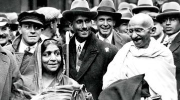 Mahatma Gandhi and his fellow beings