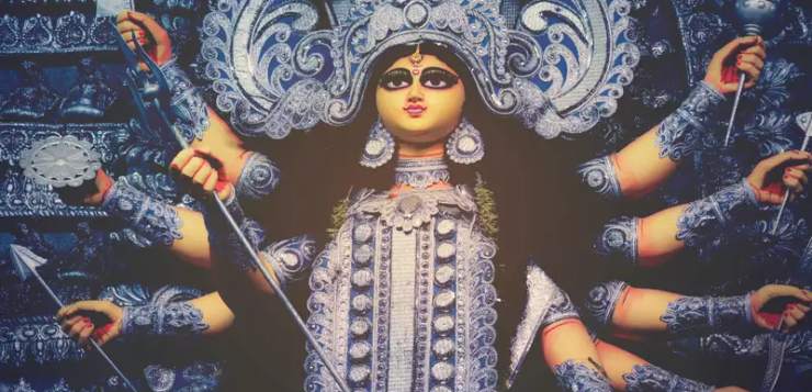 Maa Durga with her astras