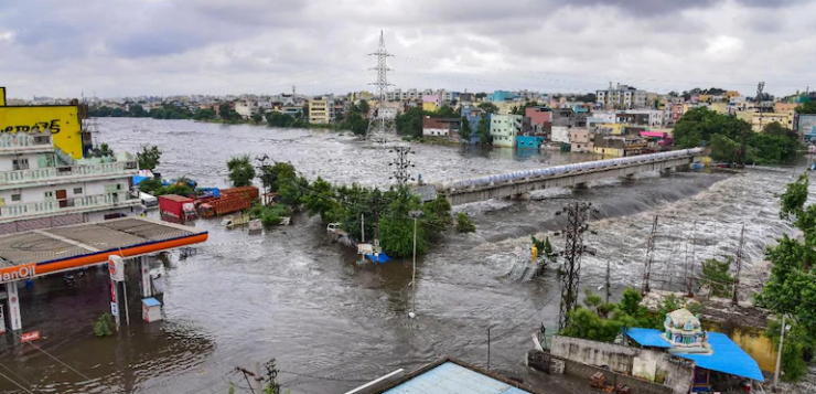 rainfall in Hyderabad