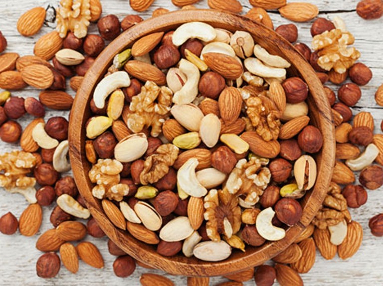 nuts(almonds, cashews, walnuts, pistachio)