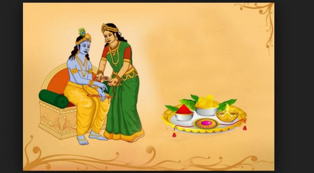 Krishna Draupadi raksha bandhan