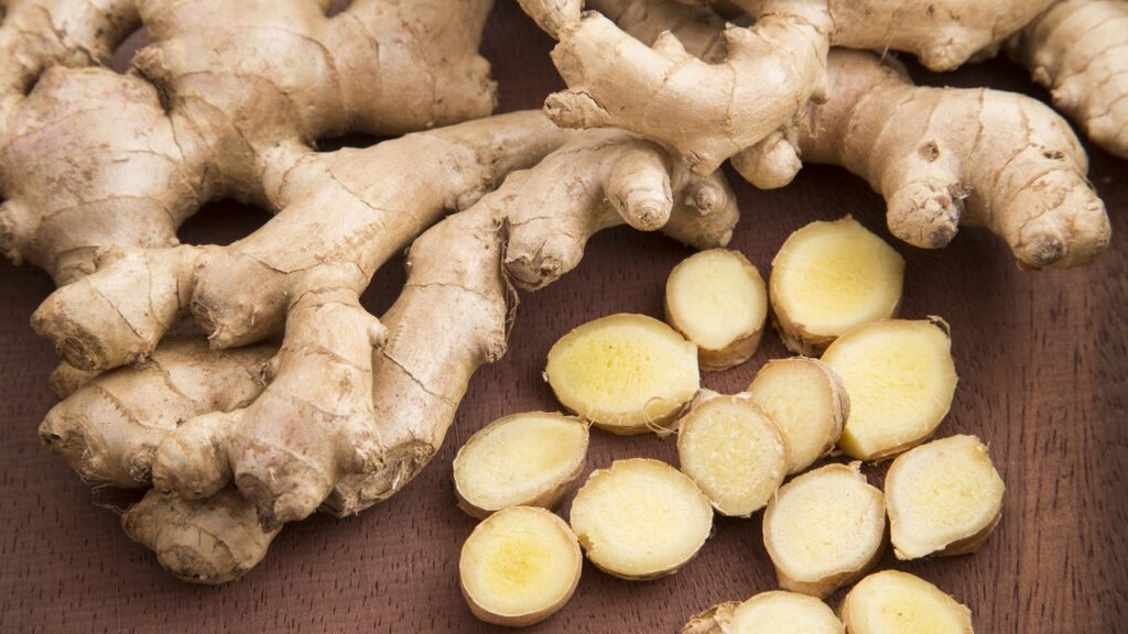 ginger with medicinal properties