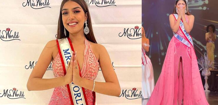Sargam-Koushal-wins Mrs World 2022-brings-crown-back-home-after-21-years